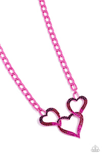 Paparazzi Necklaces Eclectically Enamored - Pink Coming Soon