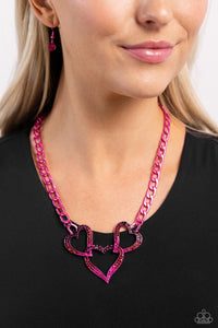 Paparazzi Necklaces Eclectically Enamored - Pink Coming Soon