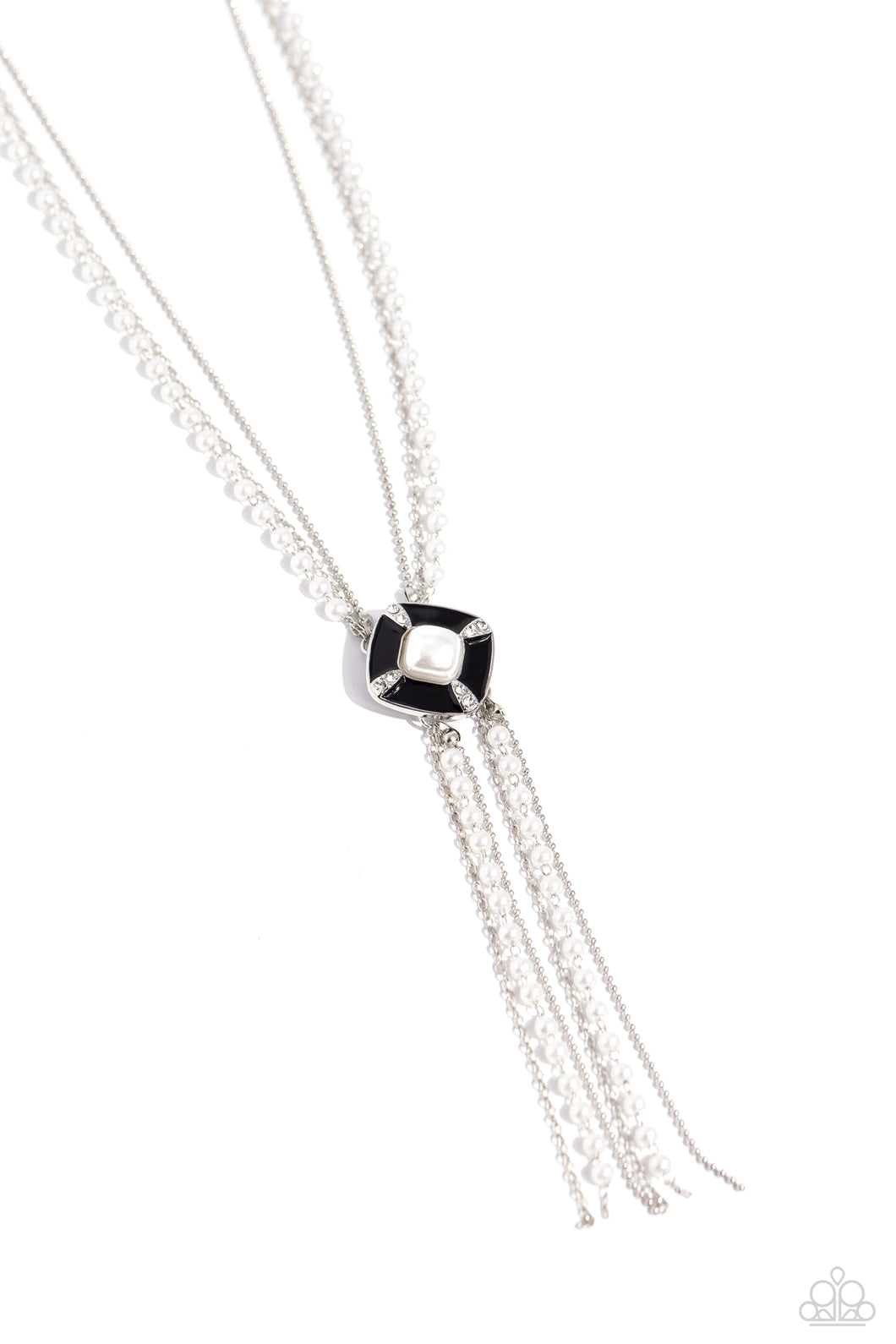 Paparazzi Necklace I Pinky SQUARE - Black Coming Soon