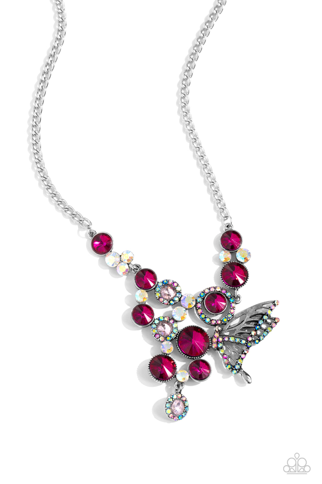 Paparazzi Necklace As Luck Would HALF It - Pink Coming Soon