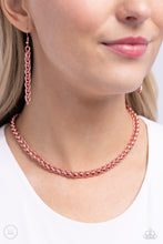 Load image into Gallery viewer, Paparazzi Necklaces Braided Battalion - Pink Coming Soon
