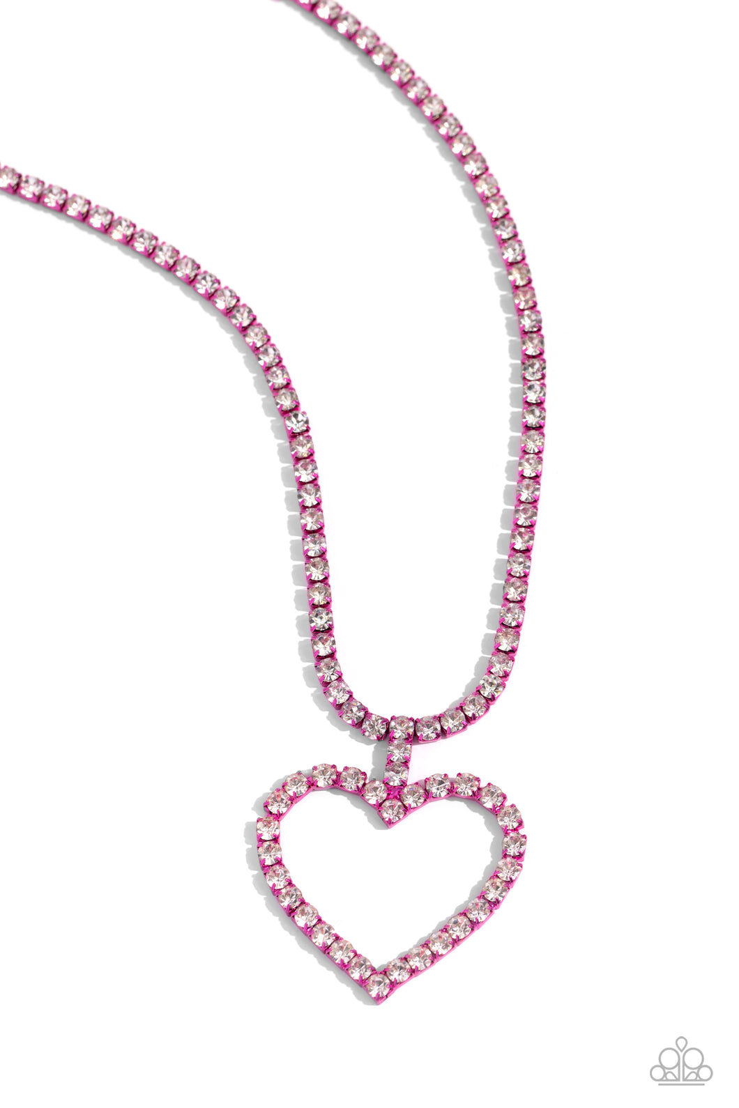 Paparazzi Necklace Flirting Fancy - Pink Coming Soon