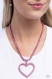 Paparazzi Necklace Flirting Fancy - Pink Coming Soon