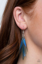 Load image into Gallery viewer, Paparazzi Earrings Holographic Glamour - Blue

