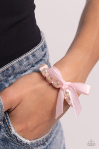 Paparazzi Bracelet Ribbon Rarity - Pink Coming Soon