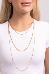 Paparazzi Necklace Layer Lockdown - Gold Coming Soon