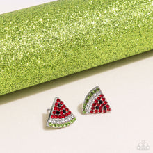 Load image into Gallery viewer, Paparazzi Earrings Watermelon Slice - Red Coming Soon
