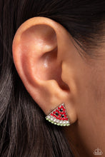 Load image into Gallery viewer, Paparazzi Earrings Watermelon Slice - Red Coming Soon
