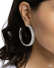 Load image into Gallery viewer, Paparazzi Earrings Stacked Symmetry - White Coming Soon
