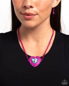 Paparazzi Necklace Locket Leisure - Pink Coming Soon