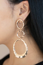 Load image into Gallery viewer, Paparazzi Earrings  1 Radically Rippled - Gold
