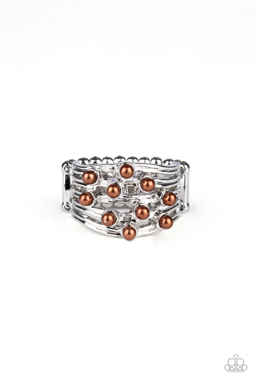Paparazzi Rings Bubbles and Baubles - Brown