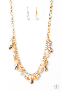 Paparazzi Necklaces Downstage Dazzle - Gold