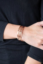 Load image into Gallery viewer, Paparazzi Bracelets Timelessly Textured - Rose Gold
