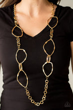 Load image into Gallery viewer, Paparazzi Necklaces Abstract Artifact - Gold
