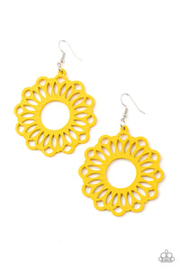 Paparazzi Earrings Dominican Daisy - Yellow