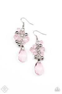 Paparazzi Earrings Fashion Fix Before and AFTERGLOW - Pink