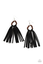 Load image into Gallery viewer, Pre Order Paparazzi Earrings Easy To PerSUEDE - Black
