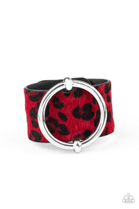 Paparazzi Bracelets Asking FUR Trouble - Red