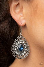 Load image into Gallery viewer, Paparazzi Earrings Eat, Drink, and BEAM Merry - Blue
