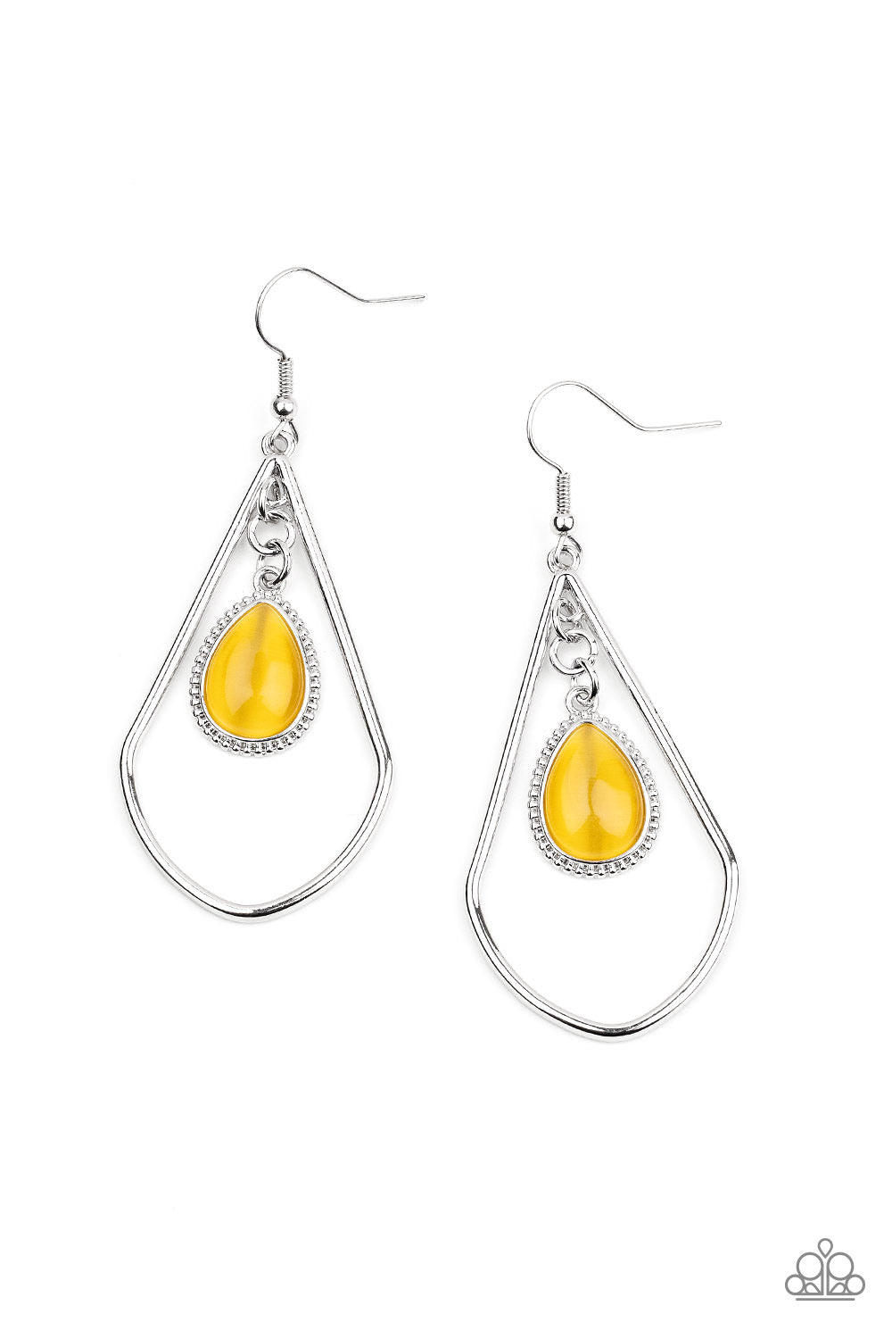 Paparazzi Earrings Ethereal Elegance - Yellow