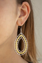 Load image into Gallery viewer, Paparazzi Earrings Fruity Fiesta - Yellow
