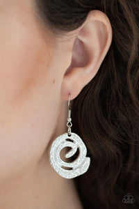 Paparazzi Necklaces Statement Swirl - Silver