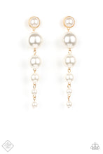 Load image into Gallery viewer, Paparazzi Earrings Fashion Fix Living a WEALTHY Lifestyle - Gold
