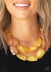 Paparazzi Necklaces Gives Me Chills - Yellow