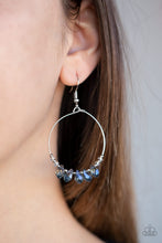 Load image into Gallery viewer, Paparazzi Earrings Holographic Hoops - Purple

