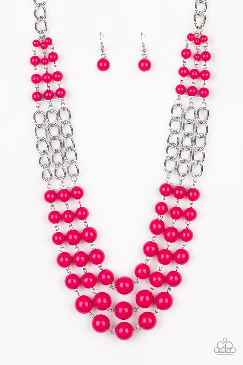 Paparazzi Necklaces A La Vogue - Pink