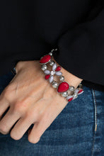 Load image into Gallery viewer, Paparazzi Bracelets Fabulously Flourishing - Red
