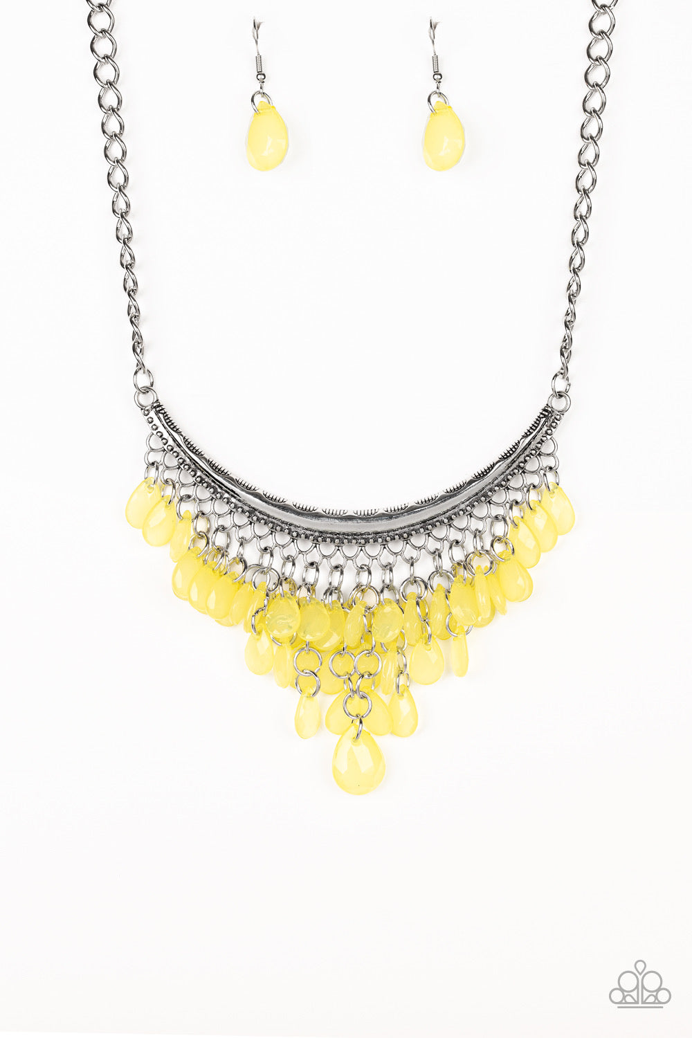 Paparazzi Necklaces  0 Rio Rainfall - Yellow