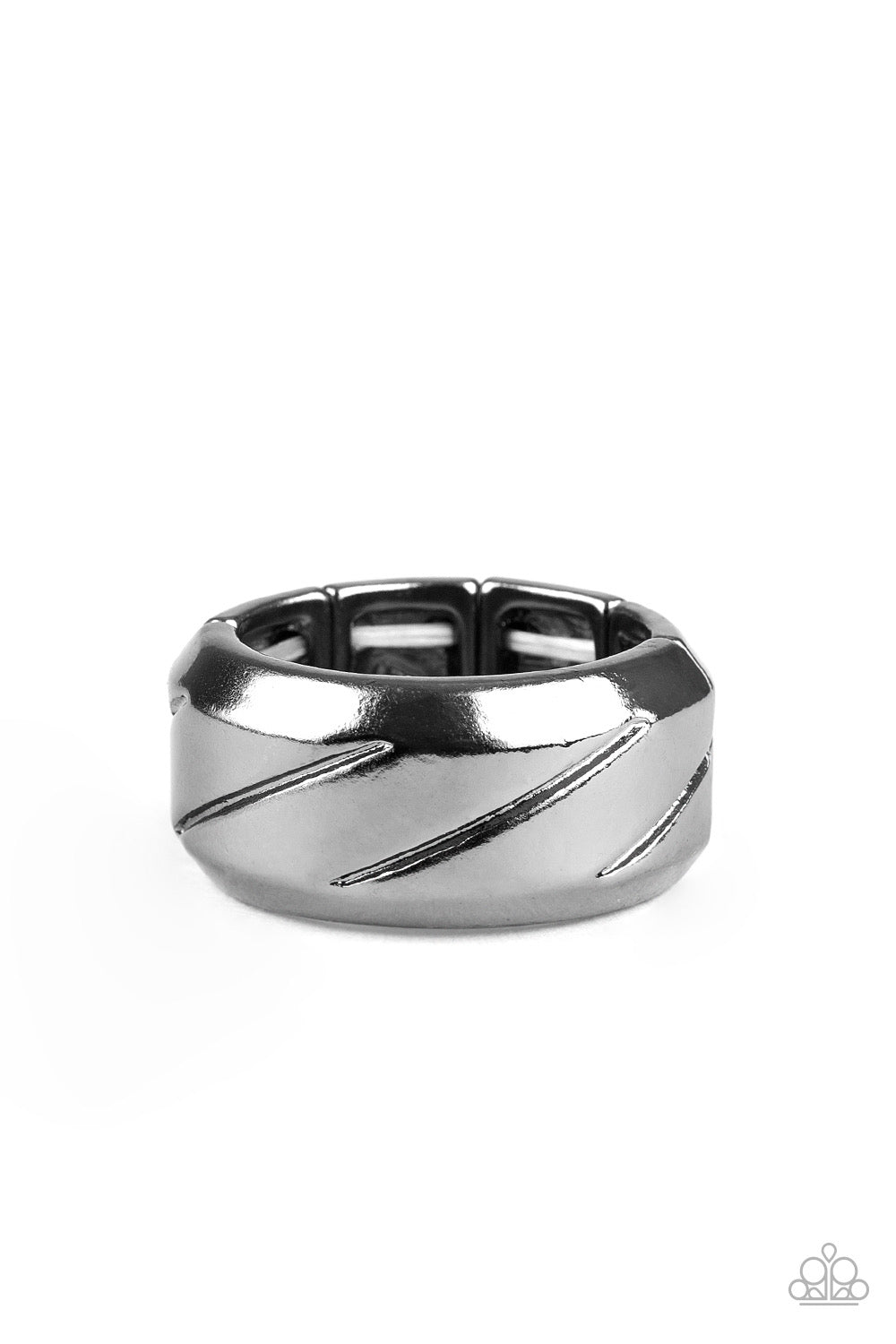 Paparazzi Rings Sideswiped - Black