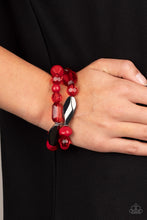 Load image into Gallery viewer, Paparazzi Bracelets Rockin Rock Candy - Red
