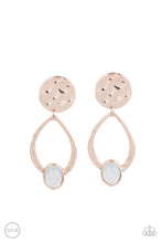 Load image into Gallery viewer, Paparazzi Earrings Opal Obsession - Rose Gold
