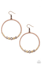 Load image into Gallery viewer, Paparazzi Earrings Dancing Radiance - Copper
