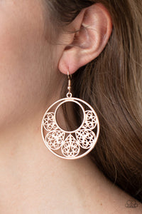 Paparazzi Earrings Petal Promenade - Rose Gold