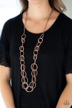 Load image into Gallery viewer, Paparazzi Necklaces Elegantly Ensnared - Copper
