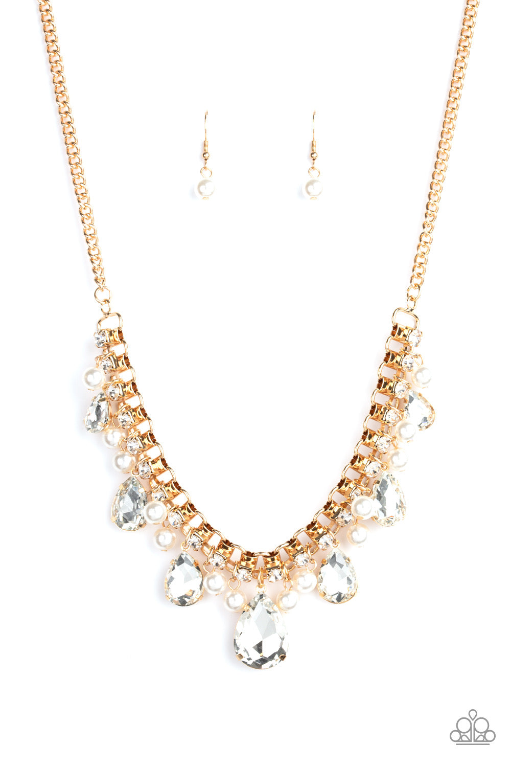 Paparazzi Necklaces Knockout Queen - Gold