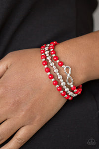 Paparazzi Bracelets Immeasurably Infinite - Red