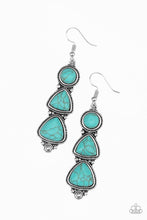 Load image into Gallery viewer, Paparazzi Earrings New Frontier - Blue

