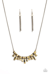 Paparazzi Necklaces Wish Upon a ROCK STAR - Brass