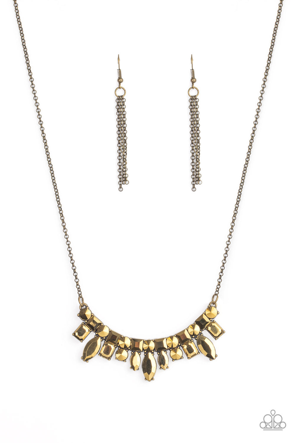 Paparazzi Necklaces Wish Upon a ROCK STAR - Brass