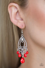 Load image into Gallery viewer, Paparazzi Earrings Fashion Flirt - Red
