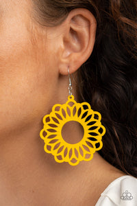 Paparazzi Earrings Dominican Daisy - Yellow
