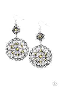 Paparazzi Earrings Beaded Brilliance - Yellow