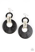 Load image into Gallery viewer, Paparazzi Earrings Beach Day Drama - Black
