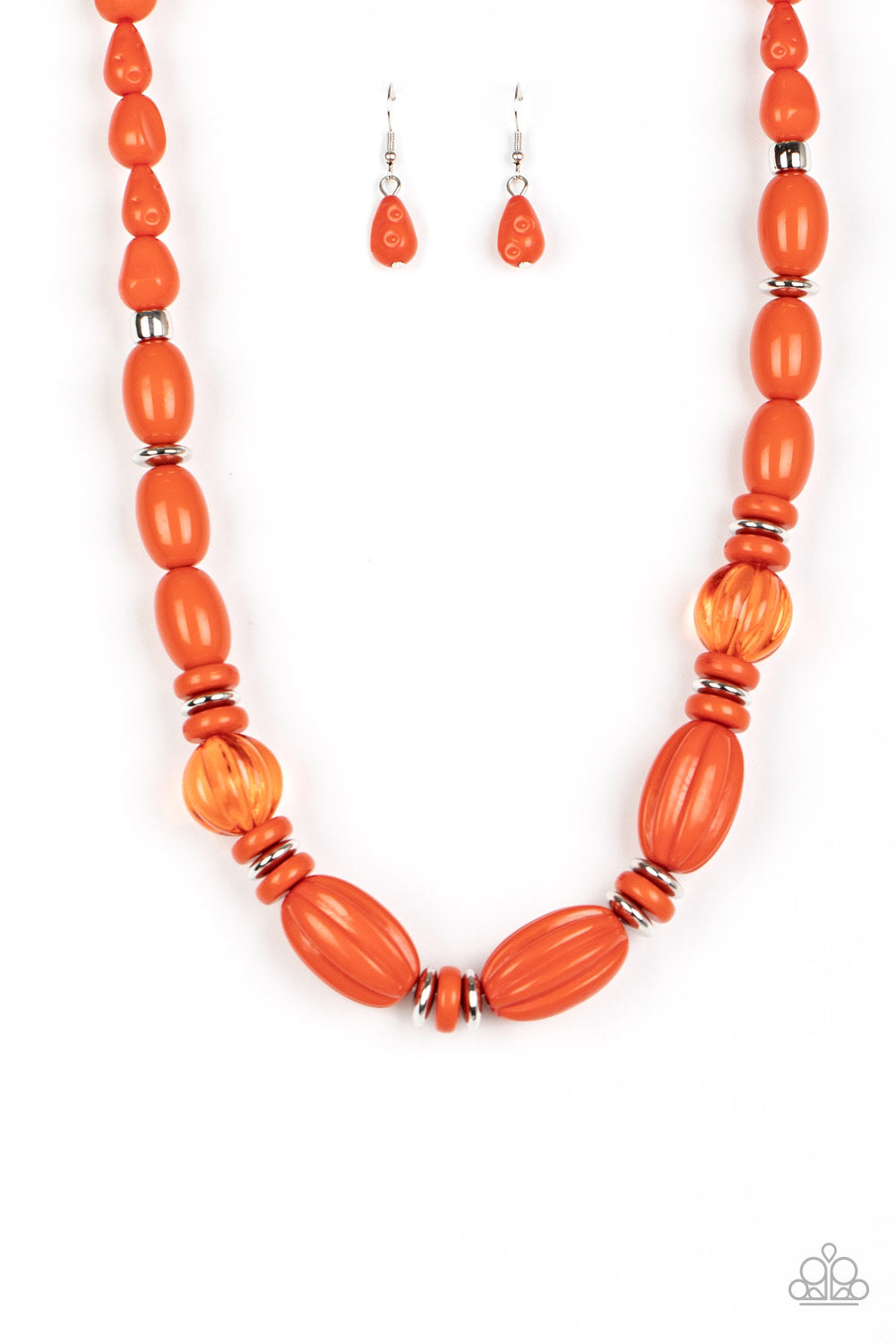 Paparazzi Necklaces High Alert - Orange