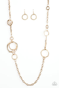 Paparazzi Necklaces Amped Up Metallics - Gold